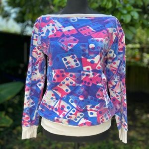 Evil Genius Dice Print Sweater